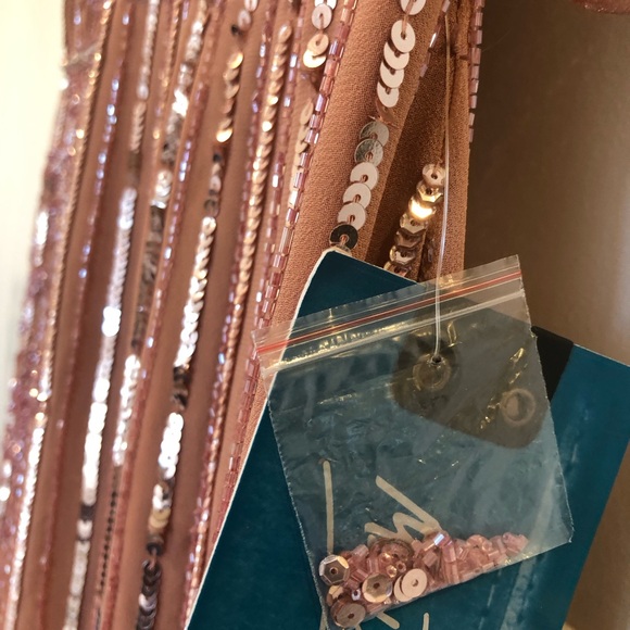 Mac Duggal 70260 Rose Floral Embellished Sleeveless MIDI Dress size 10 - Picture 11 of 13